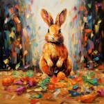 Easter Bunny Rabbit art print