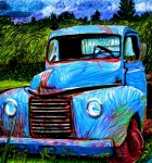 Sketch Drawing Old Pick-up Truck
