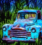 Old Pick-up Truck Art Print