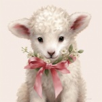 Easter Baby Lamb Art