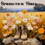 Spring hiking boots art print