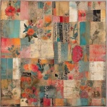 Colorful Spring Patchwork Paper