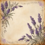 Vintage floral frame template