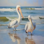 Pelican Seabird Ocean Art Print