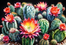 Kaktus kaktus umění ilustrace