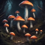 Red Wild Mushrooms