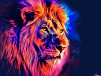 Wild Heart Lion In Pop Art