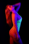 Donna, body, fluo