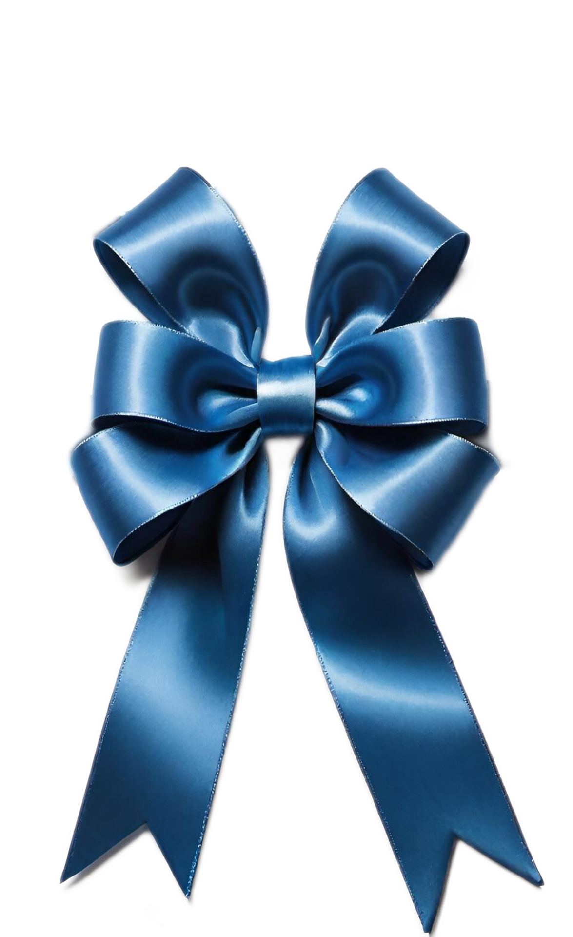 Blue Satin Bow Embellishment Free Stock Photo - Public Domain Pictures