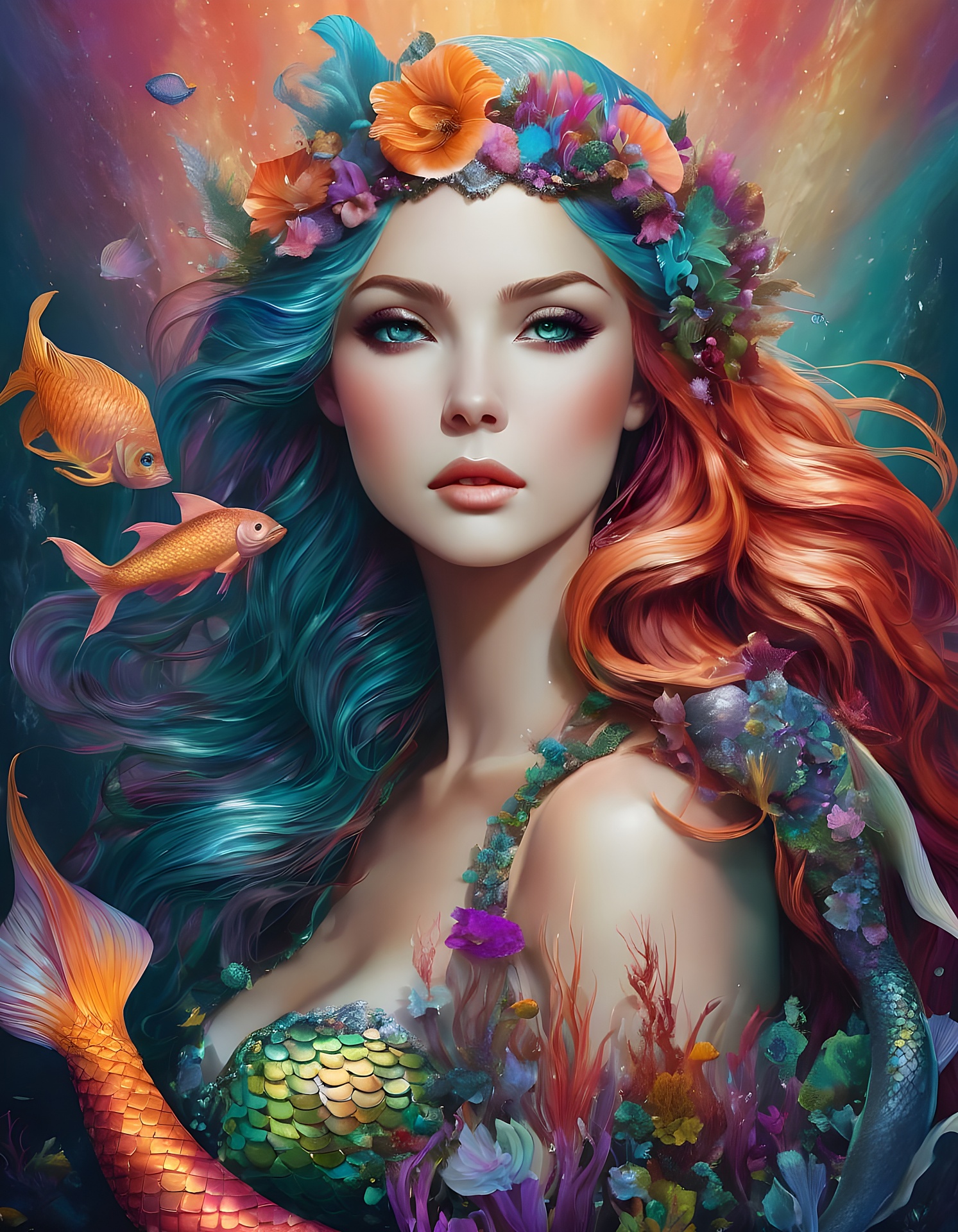 Mermaid Fantasy Art Free Stock Photo - Public Domain Pictures
