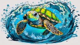 Animal, Turtle, Illustration