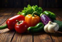 Verschiedene frische Gemüsesorten