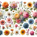 Assortment Of Colorful Flowers