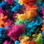 Background With Multicolored Smoke