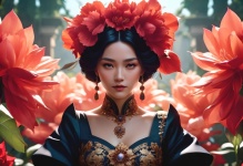 Exotic Asian Beautiful Woman