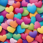Srdce konfety pozadí srdce