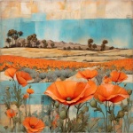 California Desert Poppies Art Print