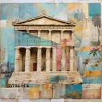 Italien Griechenland Antike Ruinen Kunst