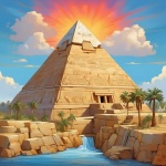 Туристический Плакат Египетская Пирамида