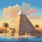 Туристический Плакат Египетская Пирамида