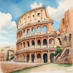Rome Colosseum kunstprint