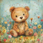 Adorable ours en peluche Impression arti