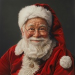 Christmas Santa Claus Portrait Art