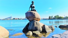 Little Mermaid Statue In Copenhagen