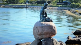 Little Mermaid Statue In Copenhagen
