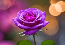 紫色玫瑰花盛开