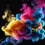 Textura con humo para la creatividad.