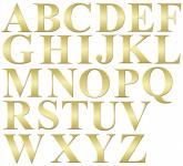 Золотые буквы алфавита Клип Арт