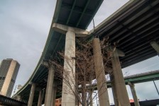 Architectuur en snelweg bruggen