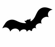 Bat Silhouette na Halloween