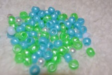 Bead Macro Blue Colorful Background