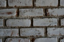 Bricks painted white