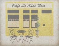Vintage Cafe fond de toile