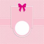 Card Invitatie buline roz