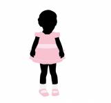 Child in Pink Party Dress