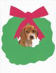 Karácsonyi Beagle kutya