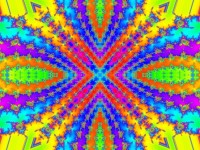 Caleidoscopio de fractal color