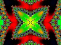 Colorful fractal kaleidoscope