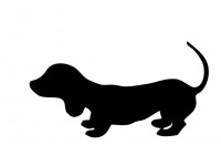 Silhouette câine