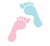 Footprints His & Hers Clipart