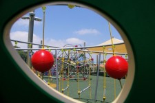 Parco giochi con cornice
