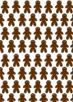 Gingerbread people background