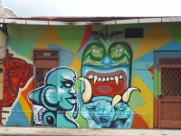 Graffiti gebouw