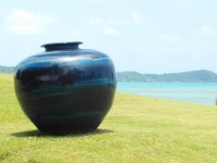 Large Vase in Ocean-Side Garden