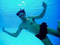 Man underwater