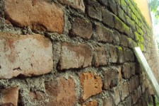 Old Wet Brick Wall